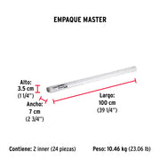 Varilla roscada de 1 m x 3/8', FIERO