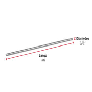 Varilla roscada de 1 m x 3/8', FIERO