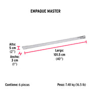 Varilla roscada de 1 m x 5/8', FIERO