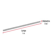 Varilla roscada de 1 m x 7/16', FIERO