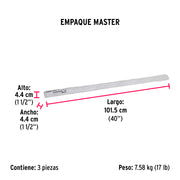 Varilla roscada de 1 m x 7/8', FIERO