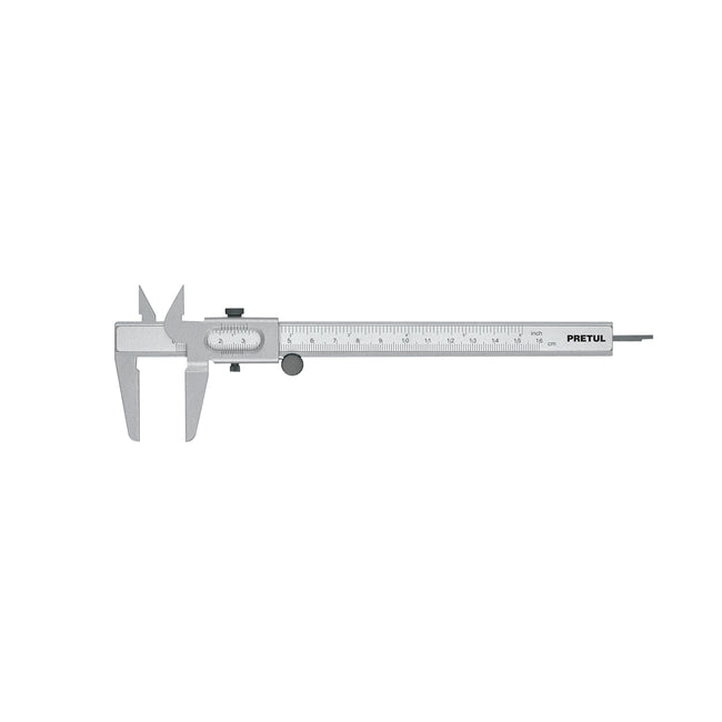 Calibrador vernier escolar 6', acero, std y mm, PRETUL