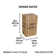 Calibrador vernier escolar 5', acero, std y mm, PRETUL