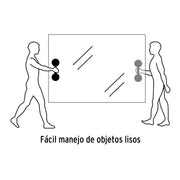 Ventosa de aluminio para vidrio, 2 copas de succión, TRUPER