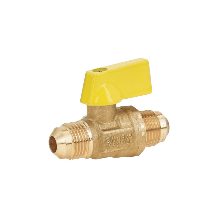 Válvula de control para gas, latón, 3/8' flare x 3/8' flare