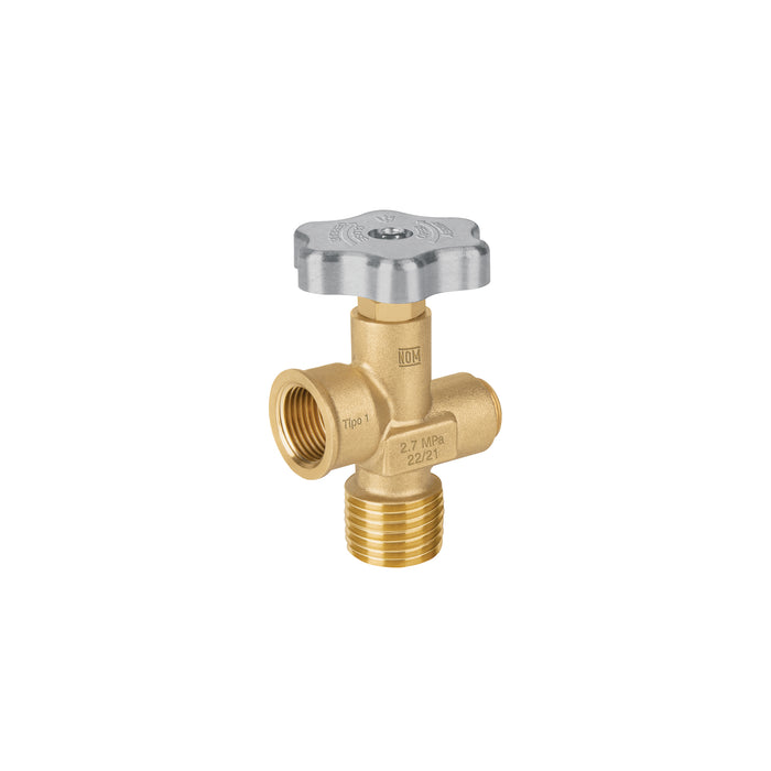 Válvula para cilindros de gas LP hasta 45 kg, FOSET