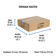 Válvula para cilindros de gas LP hasta 45 kg, FOSET
