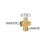 Válvula para cilindros de gas LP hasta 45 kg, FOSET
