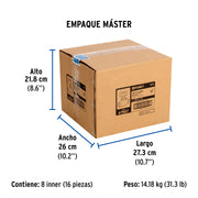 Válvula globo de hierro para gas LP,1/2', FOSET