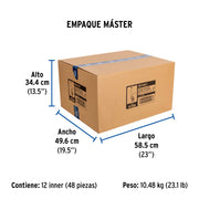 Válvula de descarga 2'para WC de 2piezas, cadena inox, FOSET