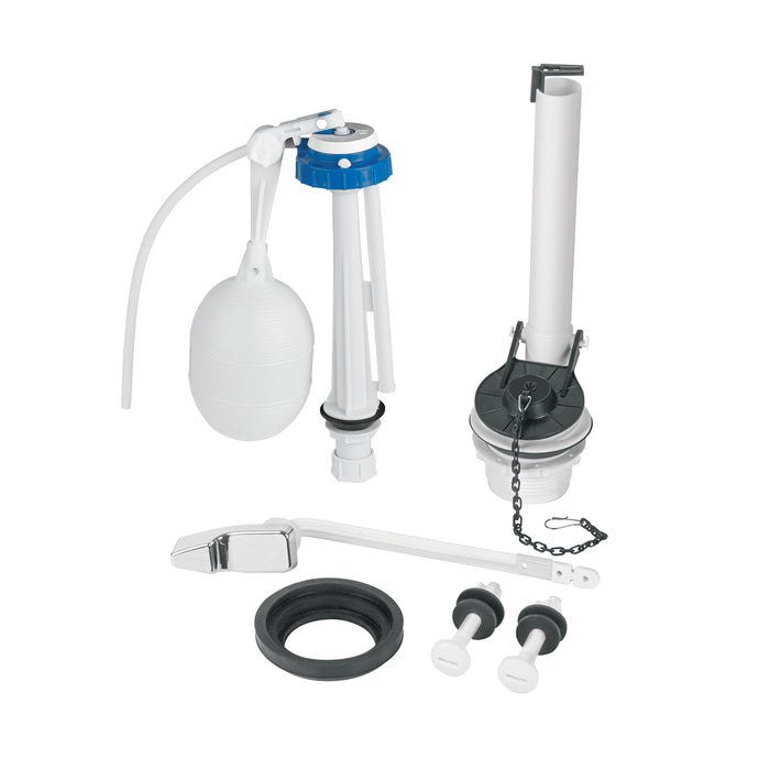 Juego accesorios para WC, 2' flotador trad, p/cromada, BASIC