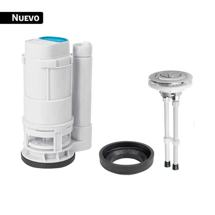 Válvula descarga dual 3' para WC de 2 piezas, con botón dual