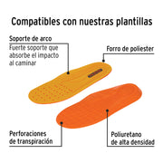 Bota de seguridad negra, #26, casquillo de composite, PRETUL