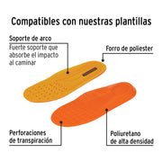 Bota de seguridad negra, #28, casquillo de composite, PRETUL