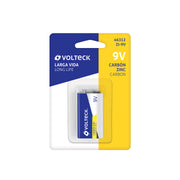Blíster con 1 pila zinc-carbón 9 V, VOLTECK