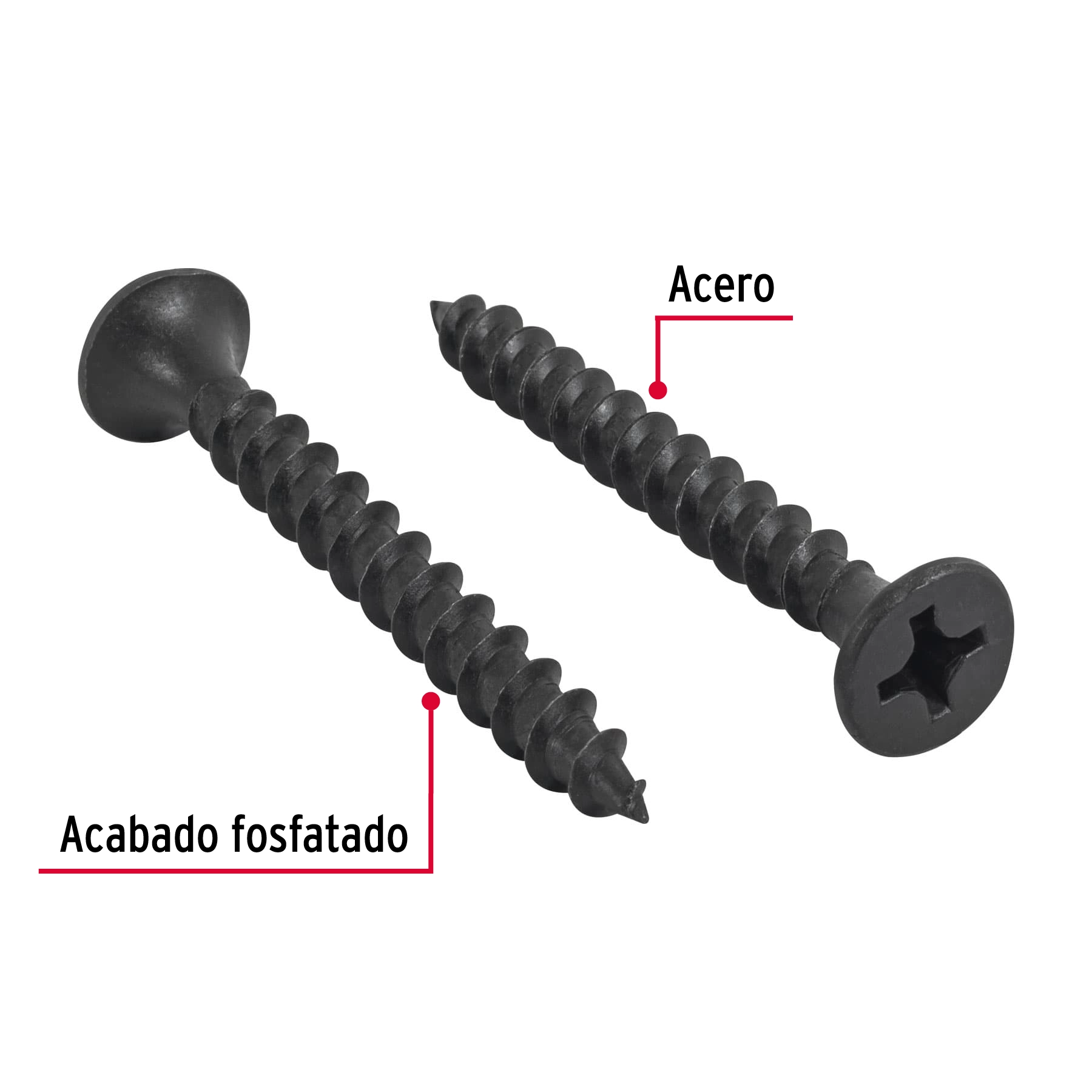 100 pijas #12 x 2'cabeza plana phillips multiusos
