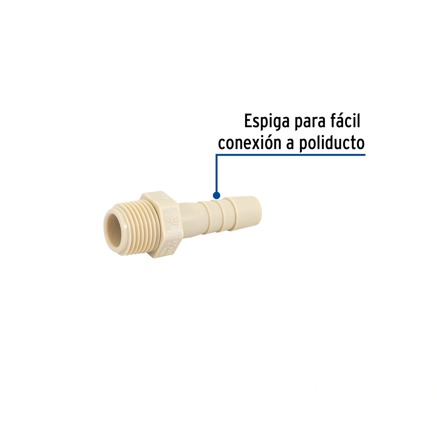 Adaptador inserción rosca exterior de 1/2' x 3/8', FOSET