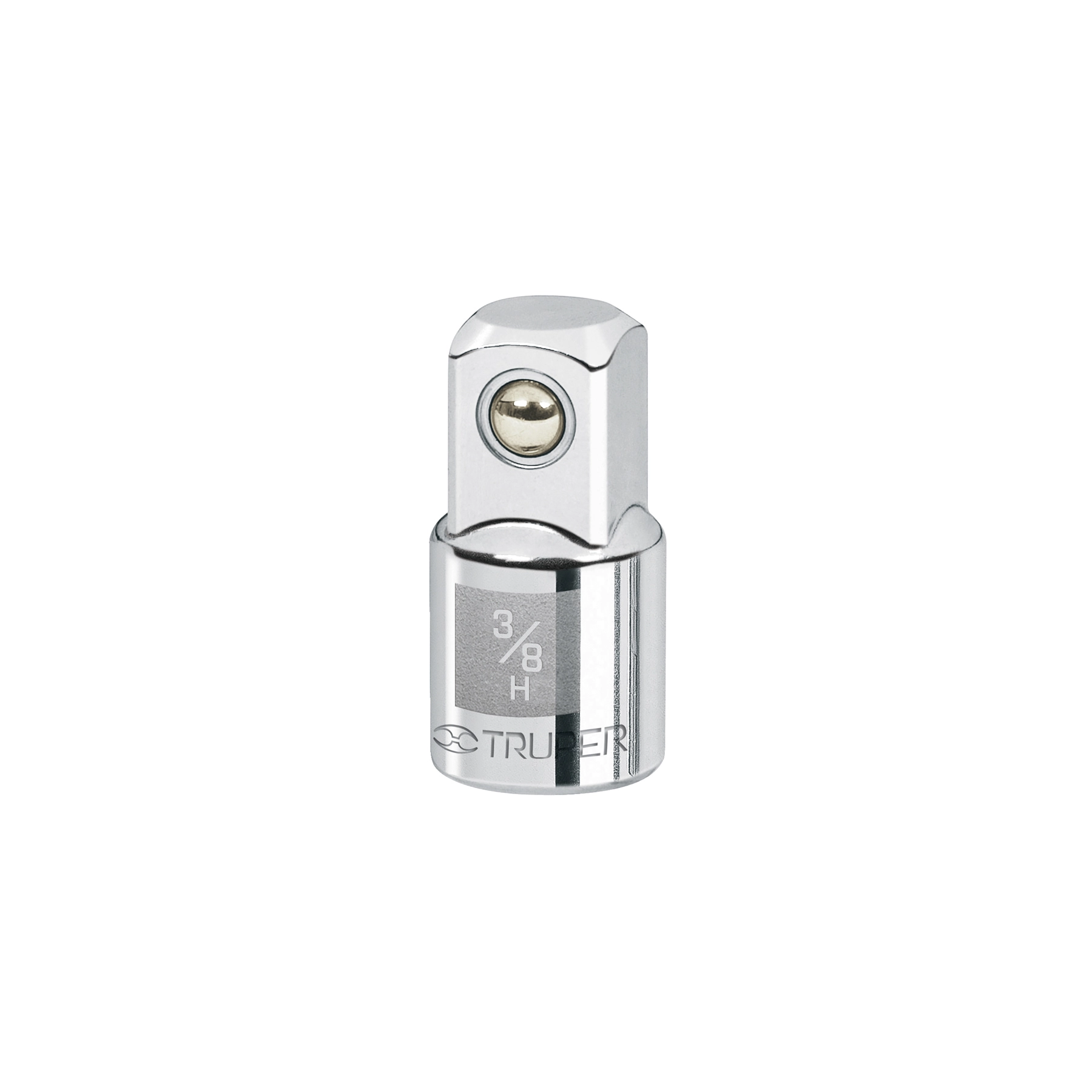 Adaptador para matraca de cuadro 3/8' a cuadro 1/2', TRUPER
