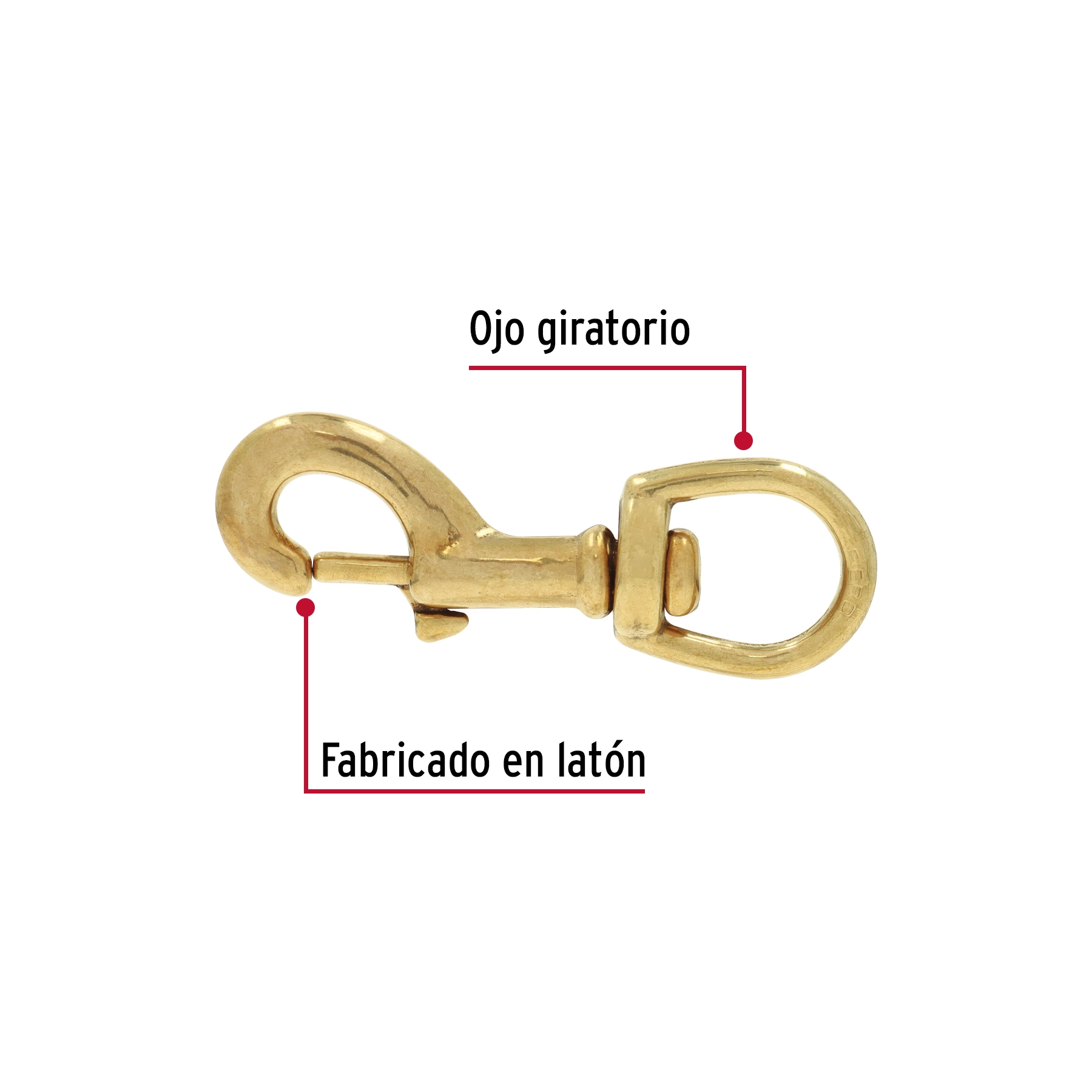 Bandola destorcedora de latón 5/8', FIERO