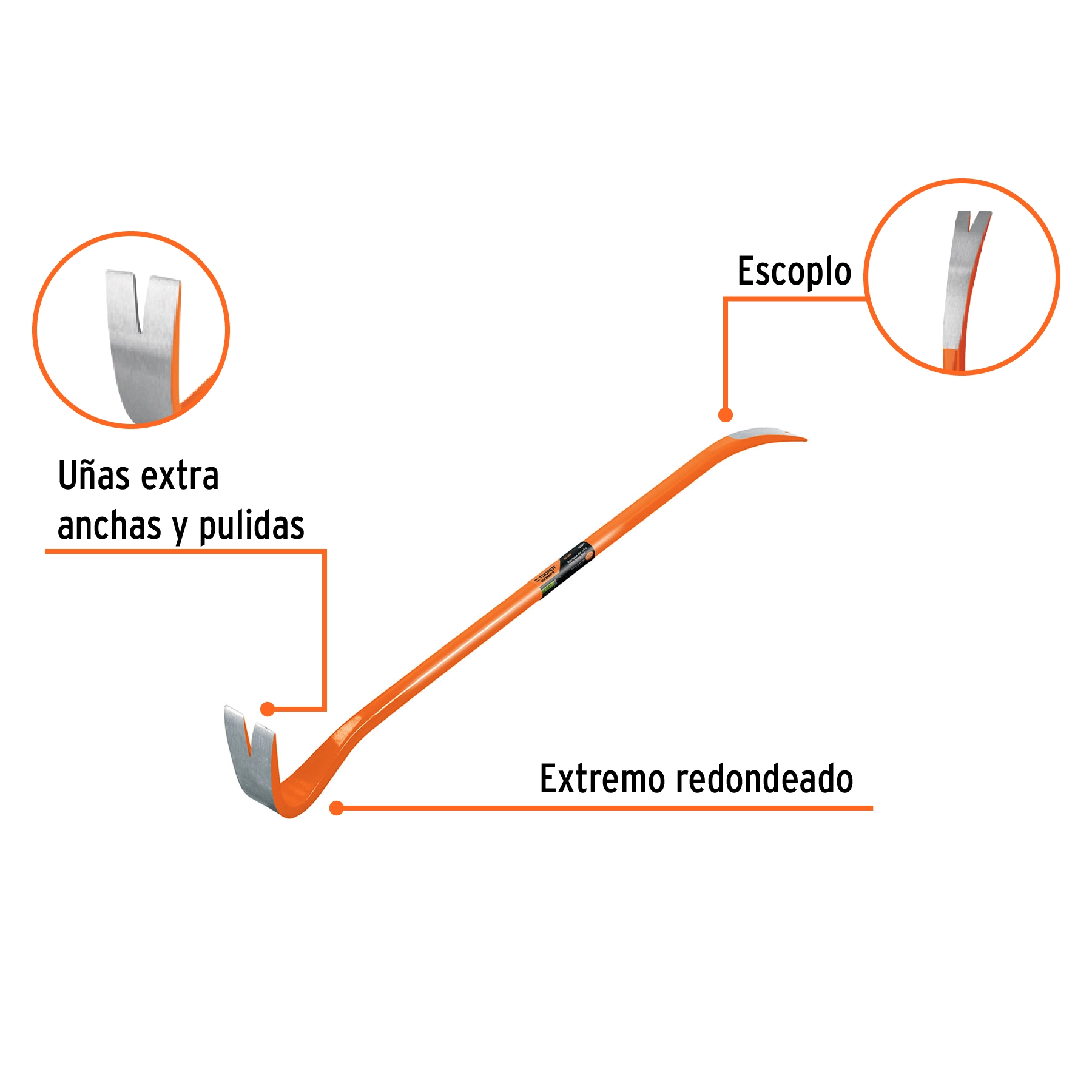 Barreta de uña de 7/8' x 90 cm, TRUPER EXPERT