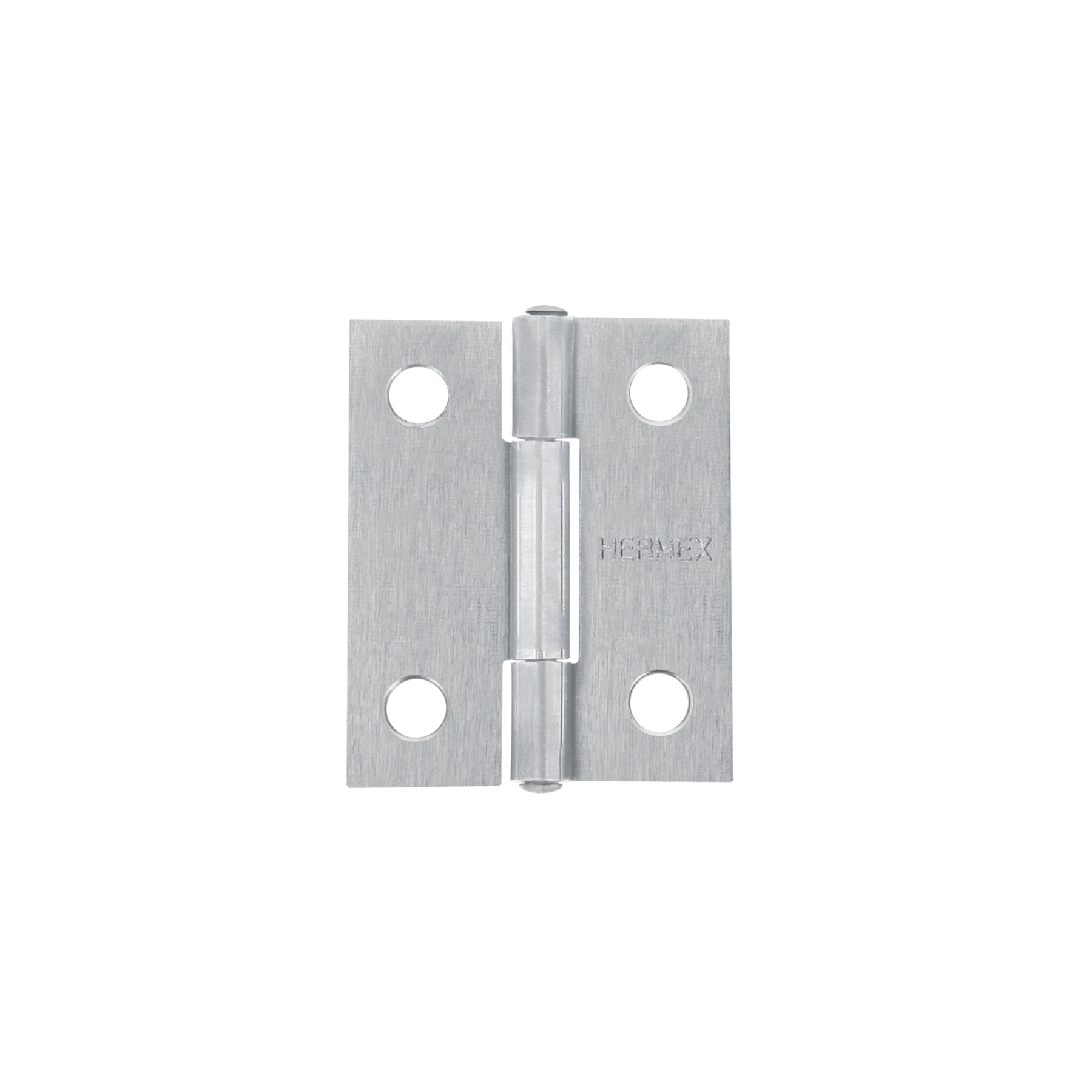 Bisagra rectangular 1-1/2 x 1-3/16', acero natural, HERMEX