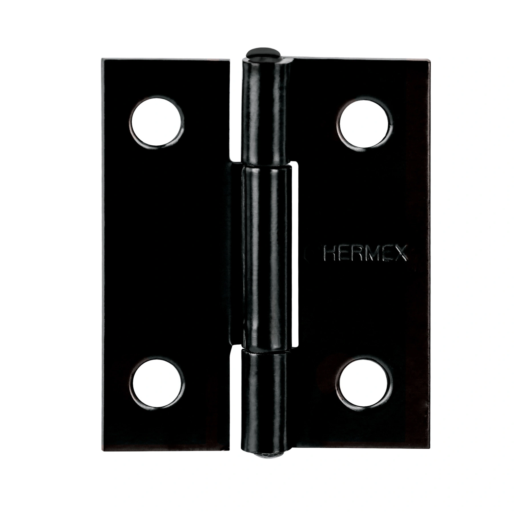 Bisagra rectangular 1-1/2x1-3/16', acero negro mate, HERMEX