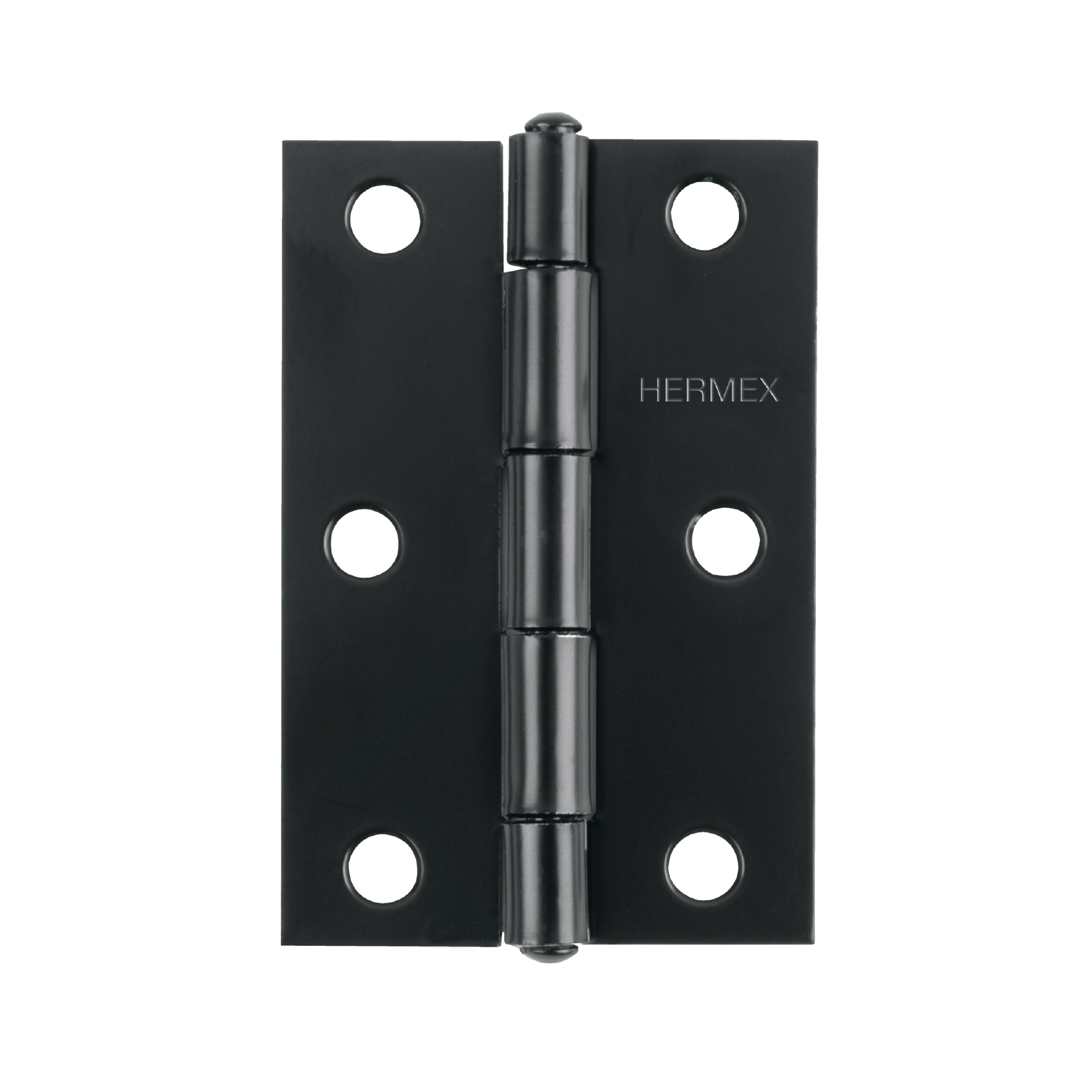 Bisagra rectangular 3-1/2 x 2-1/8', acero negro mate, HERMEX
