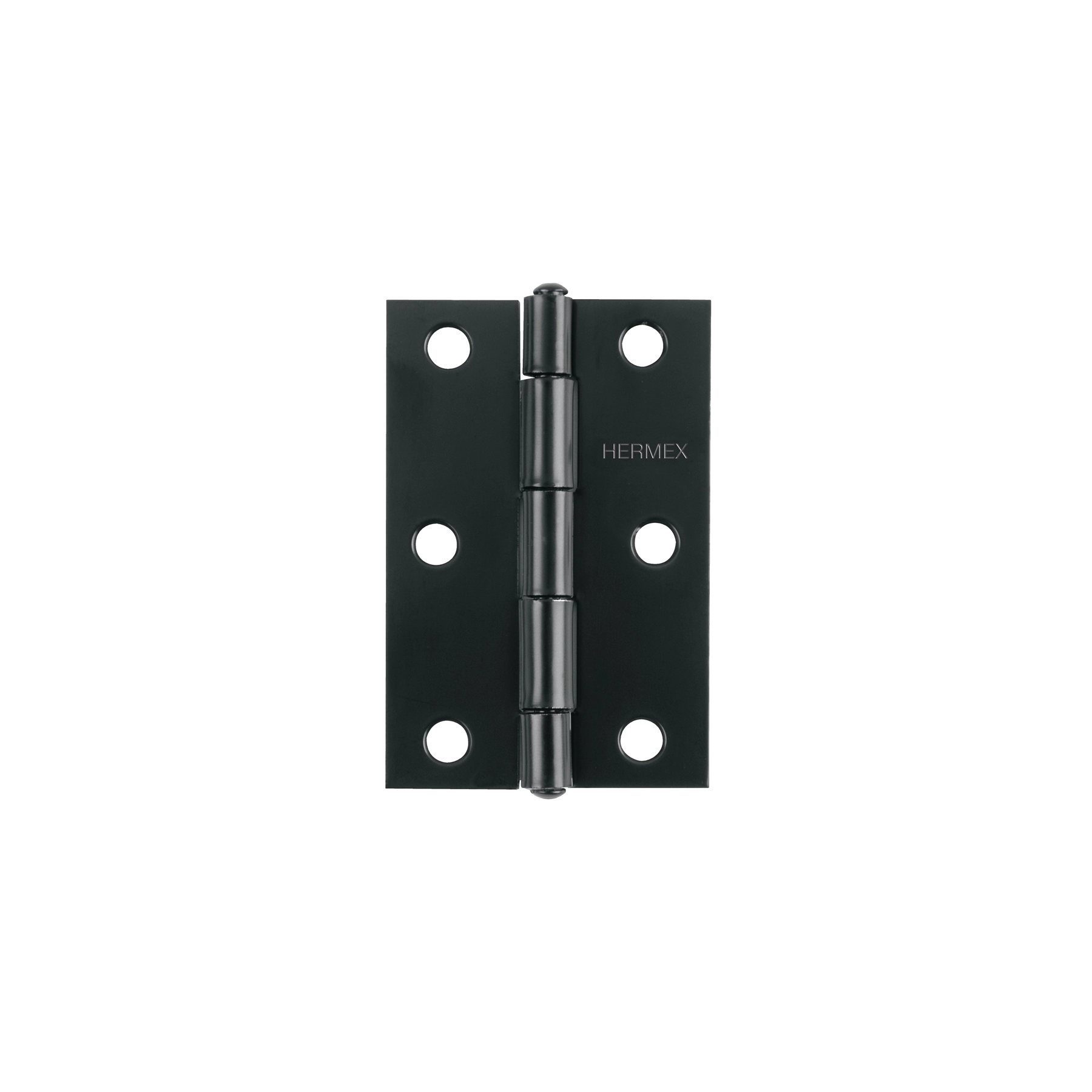 Bisagra rectangular 3 x 2', acero negro mate, HERMEX