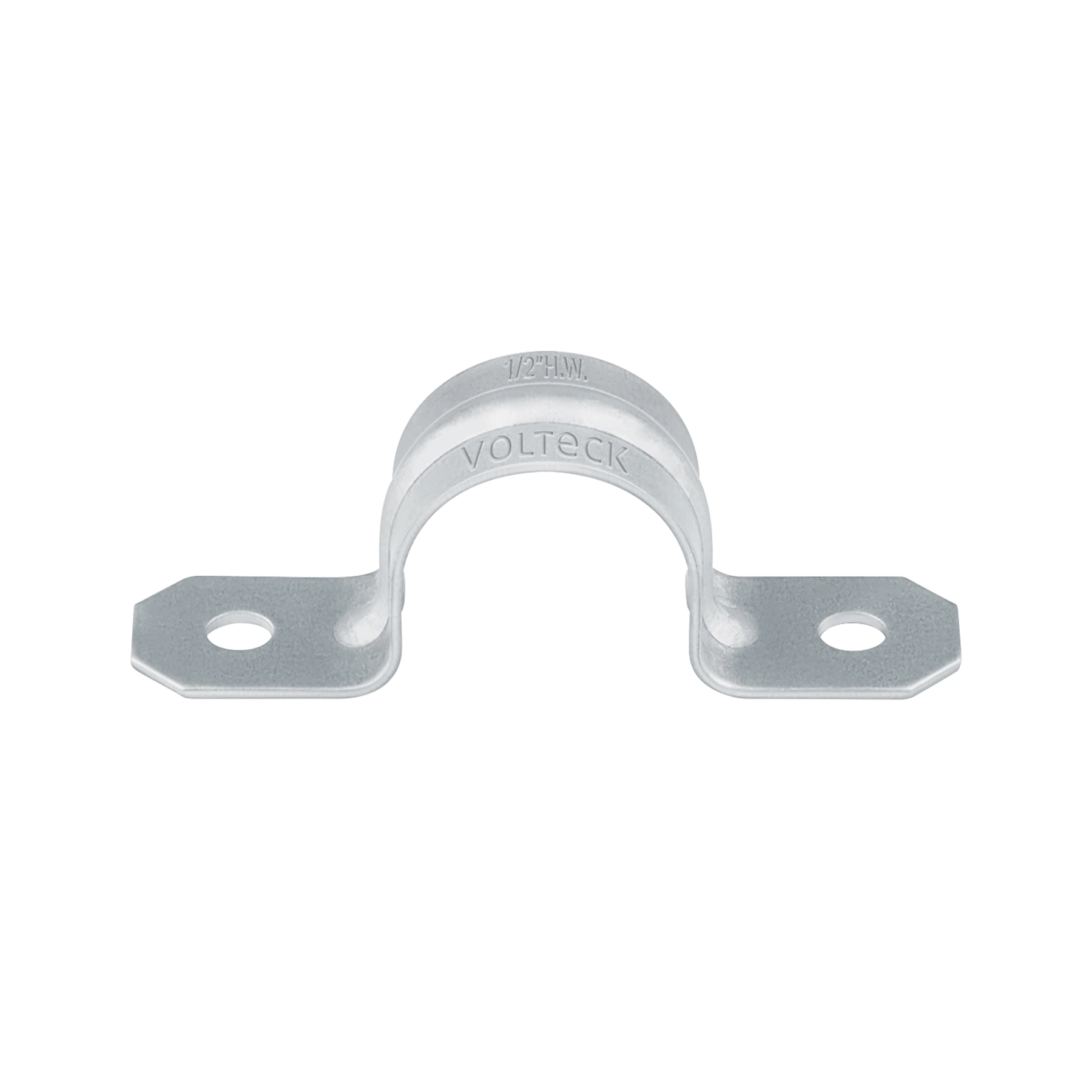 Bolsa c/10 abrazaderas tipo omega 1/2' p/tubo pared gruesa