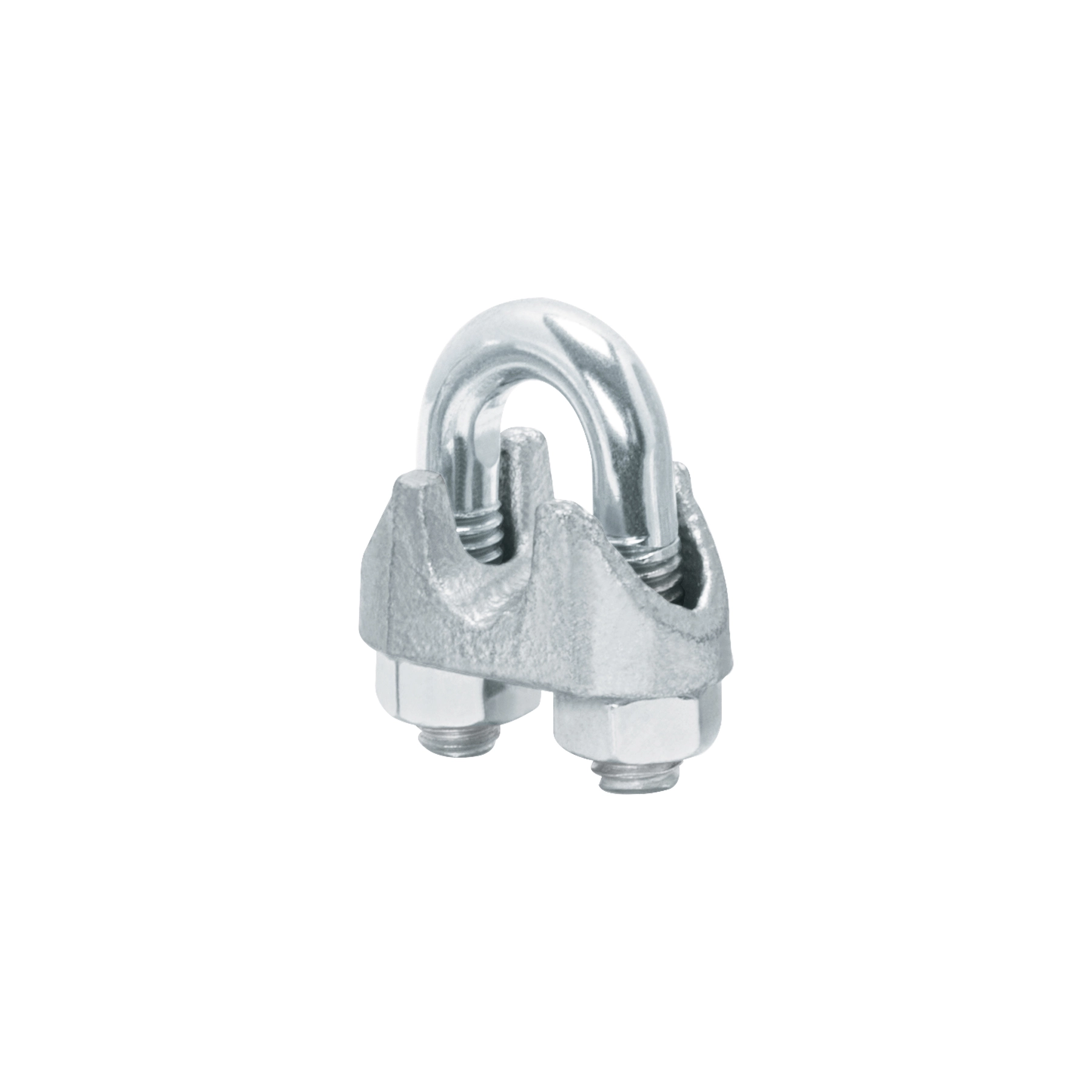Bolsa c/25 nudos (perros) de hierro p/cable de 5/16', FIERO