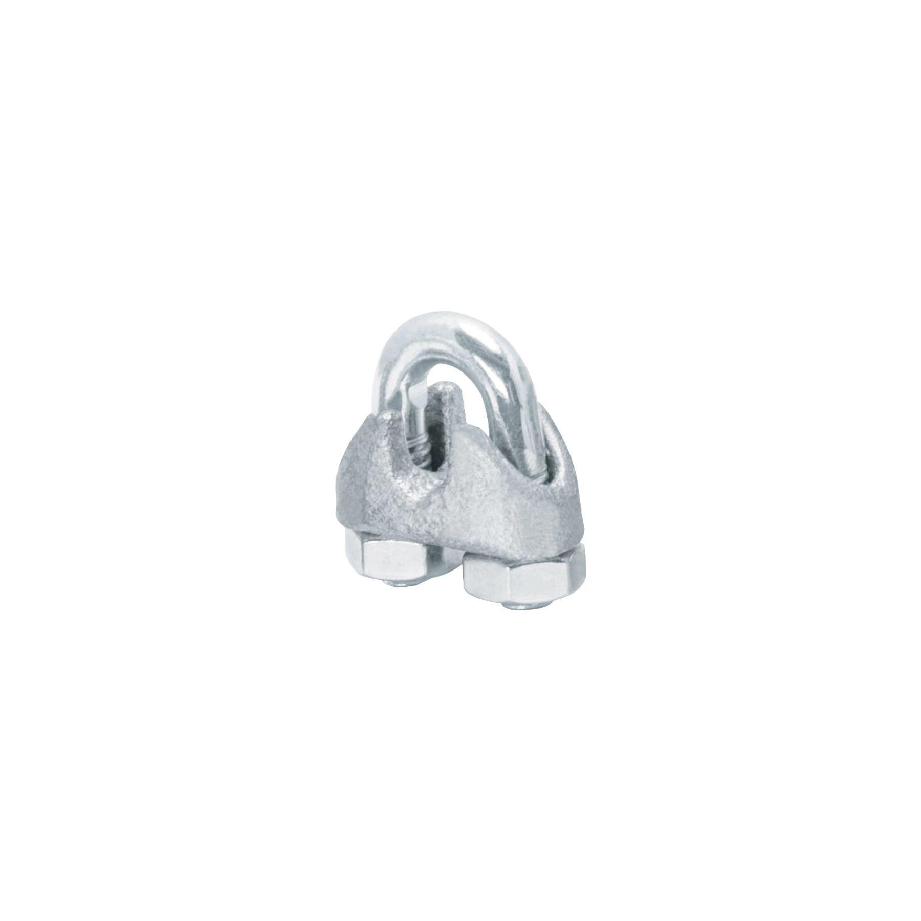 Bolsa c/50 nudos (perros) de hierro p/cable de 3/16', FIERO