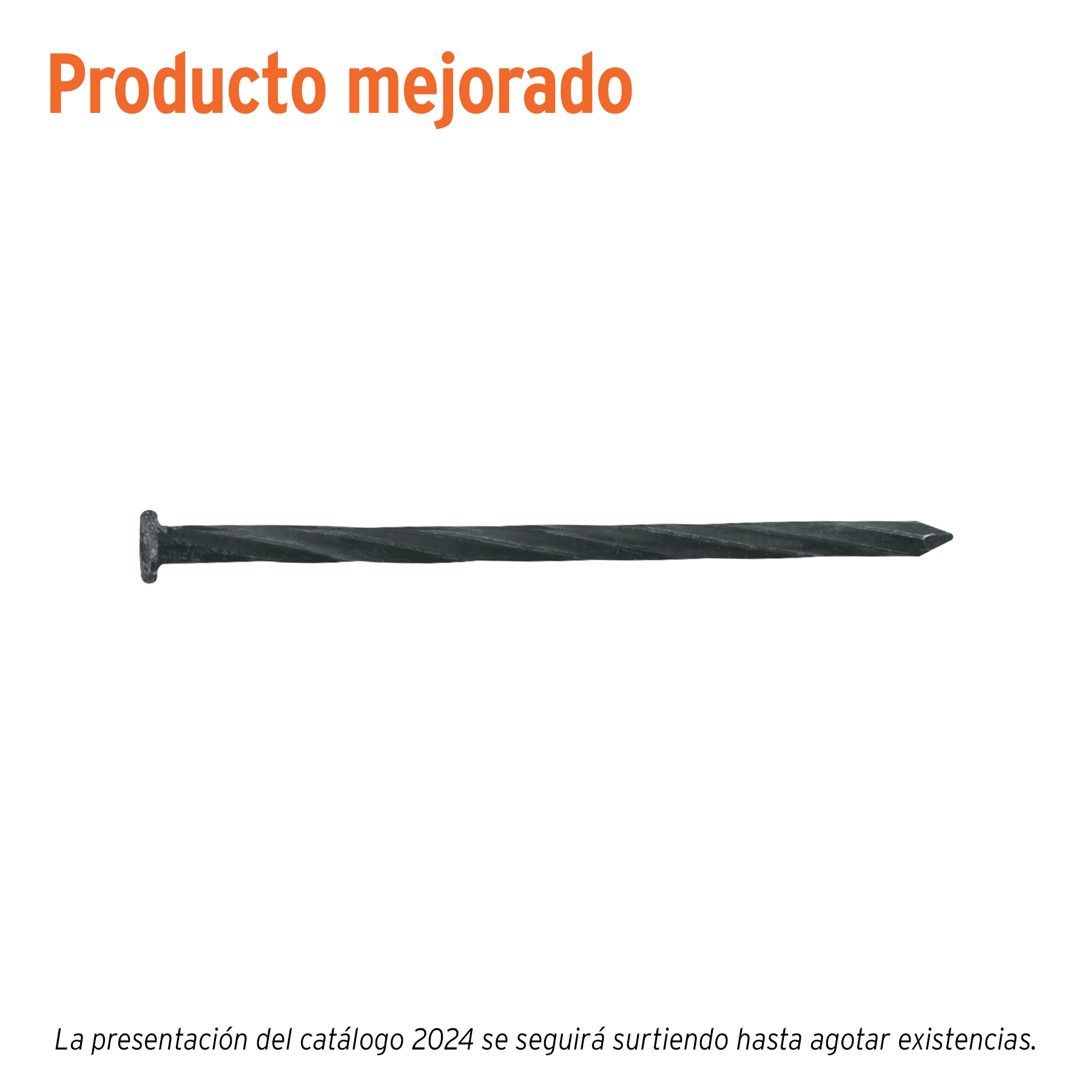 Bolsa con 1 kg de clavos para concreto negros 3-1/2', FIERO