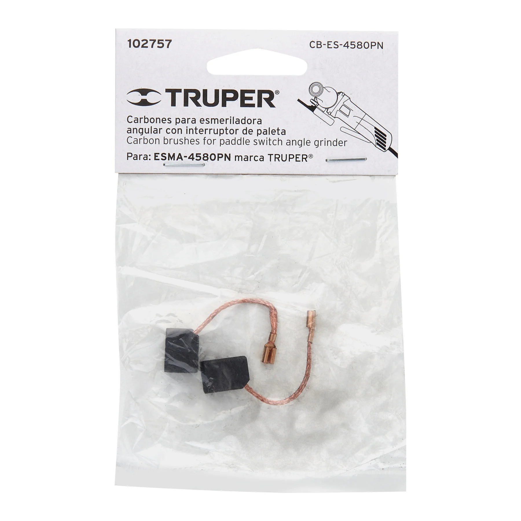 Bolsa con 2 carbones de repuesto para ES-4580PN, TRUPER
