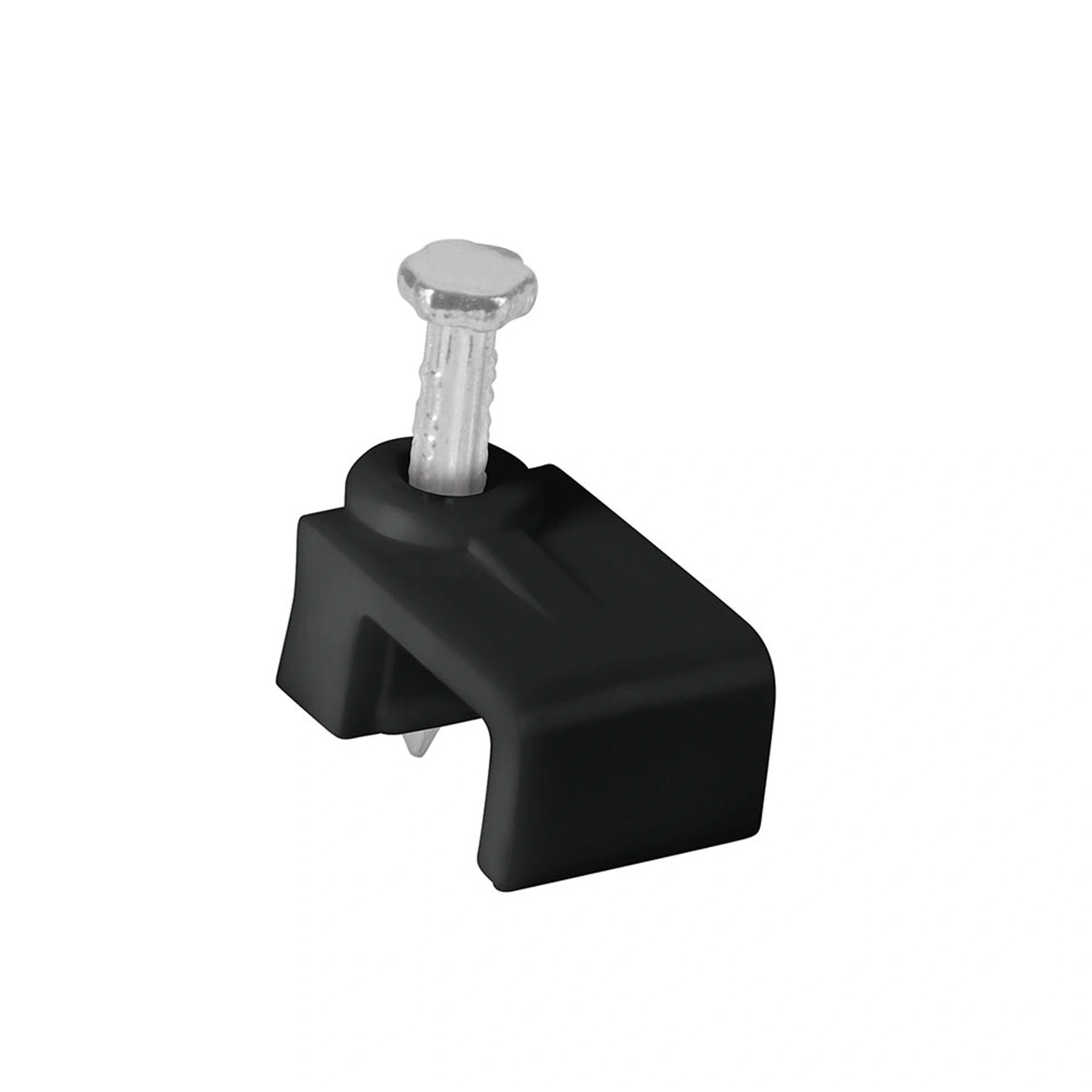 Bolsa con 20 grapas negras de 8.5 mm para cable plano