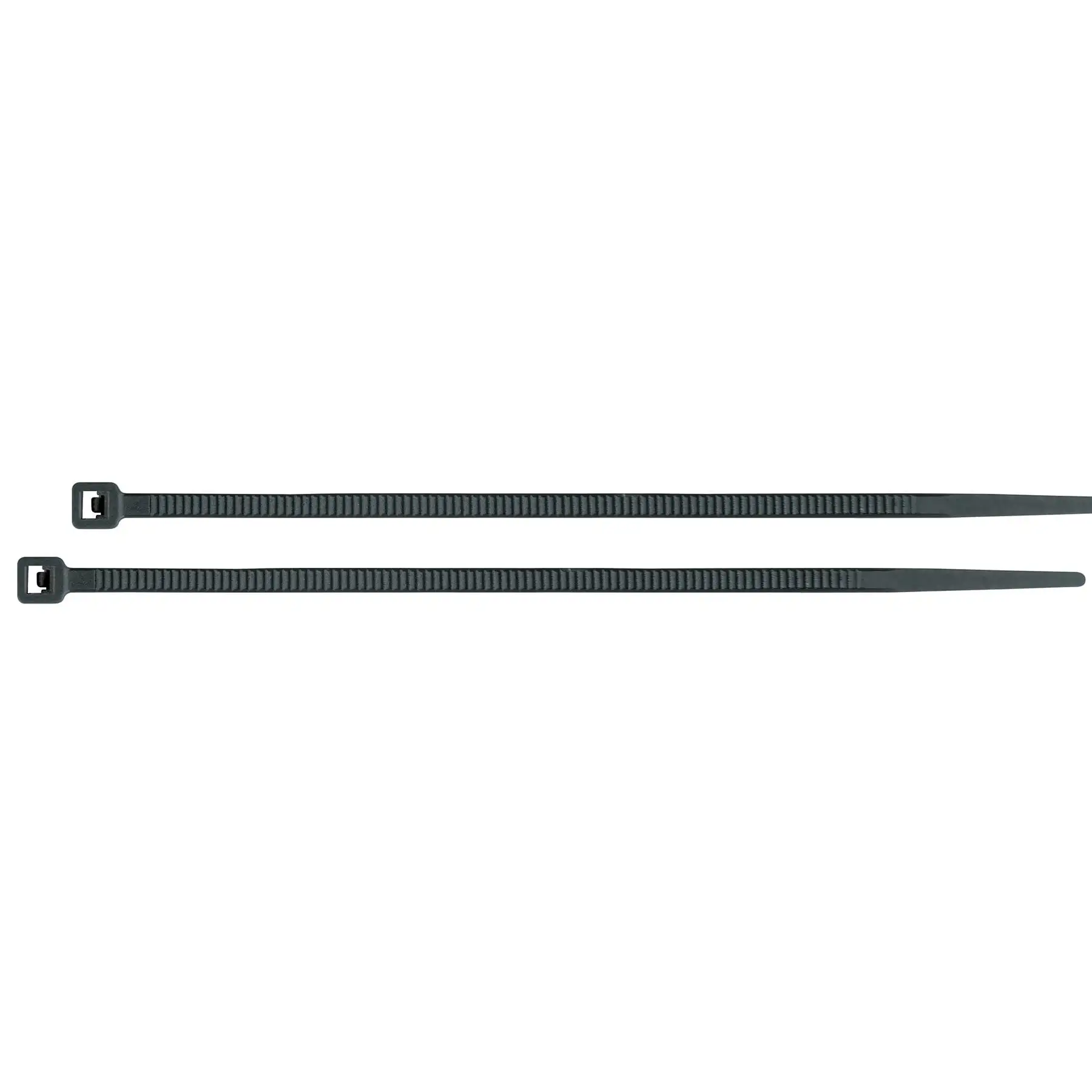 Bolsa con 25 cinchos plásticos 50 lb, 600 x 4.5 mm, negro