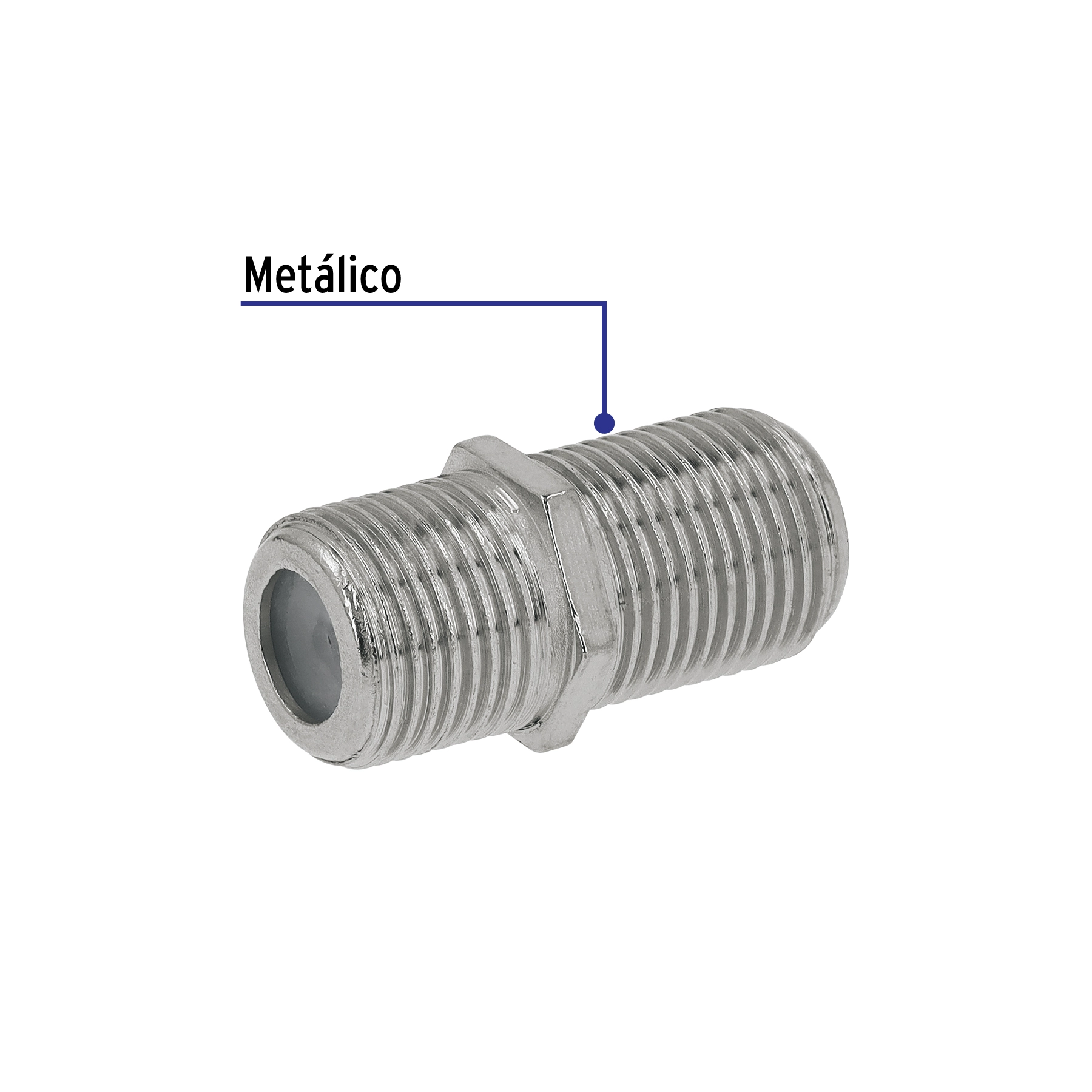 Bolsa con 4 conectores coaxiales RG 6 para conector macho
