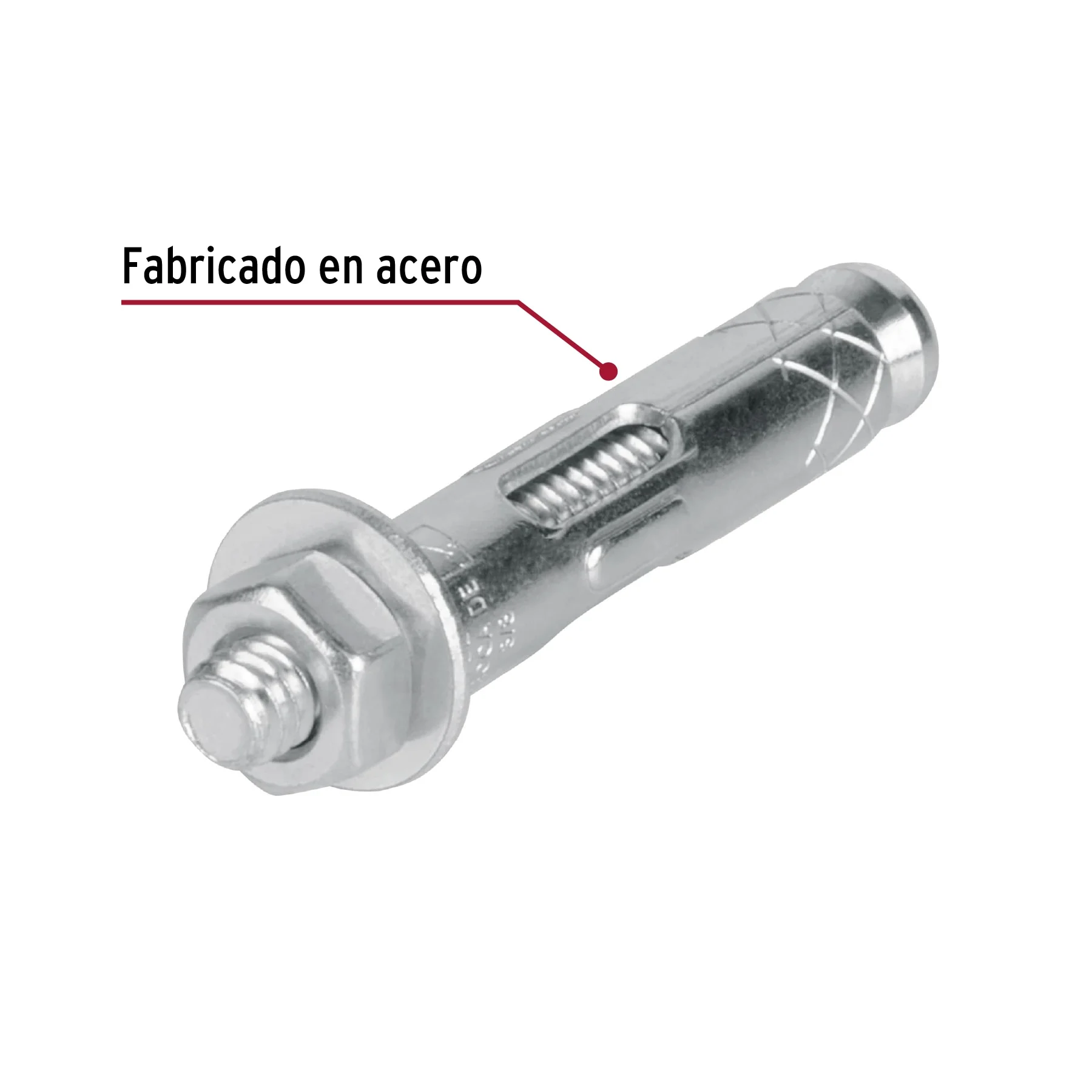 Bolsa con 4 taquetes expansivos de 1/4' con tornillo, FIERO