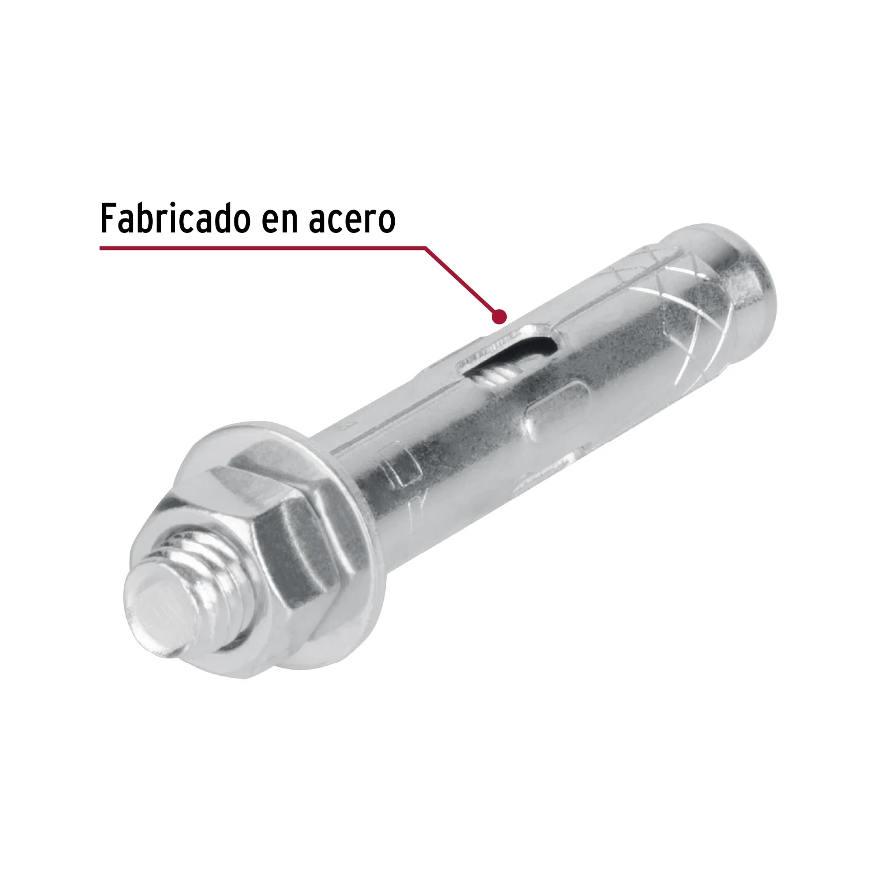 Bolsa con 4 taquetes expansivos de 3/8' con tornillo, FIERO