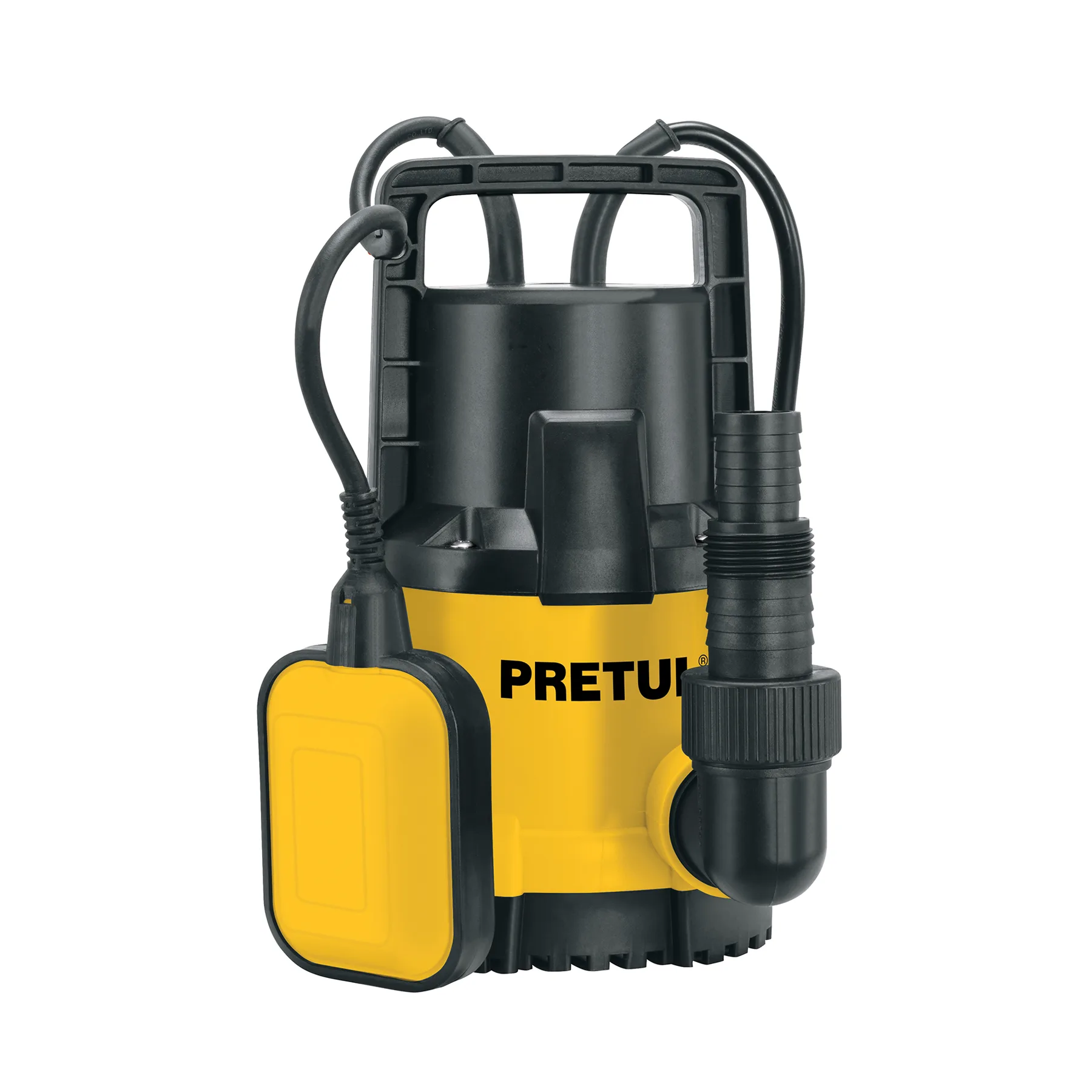 Bomba sumergible plástica, 1/2 HP para agua limpia, PRETUL