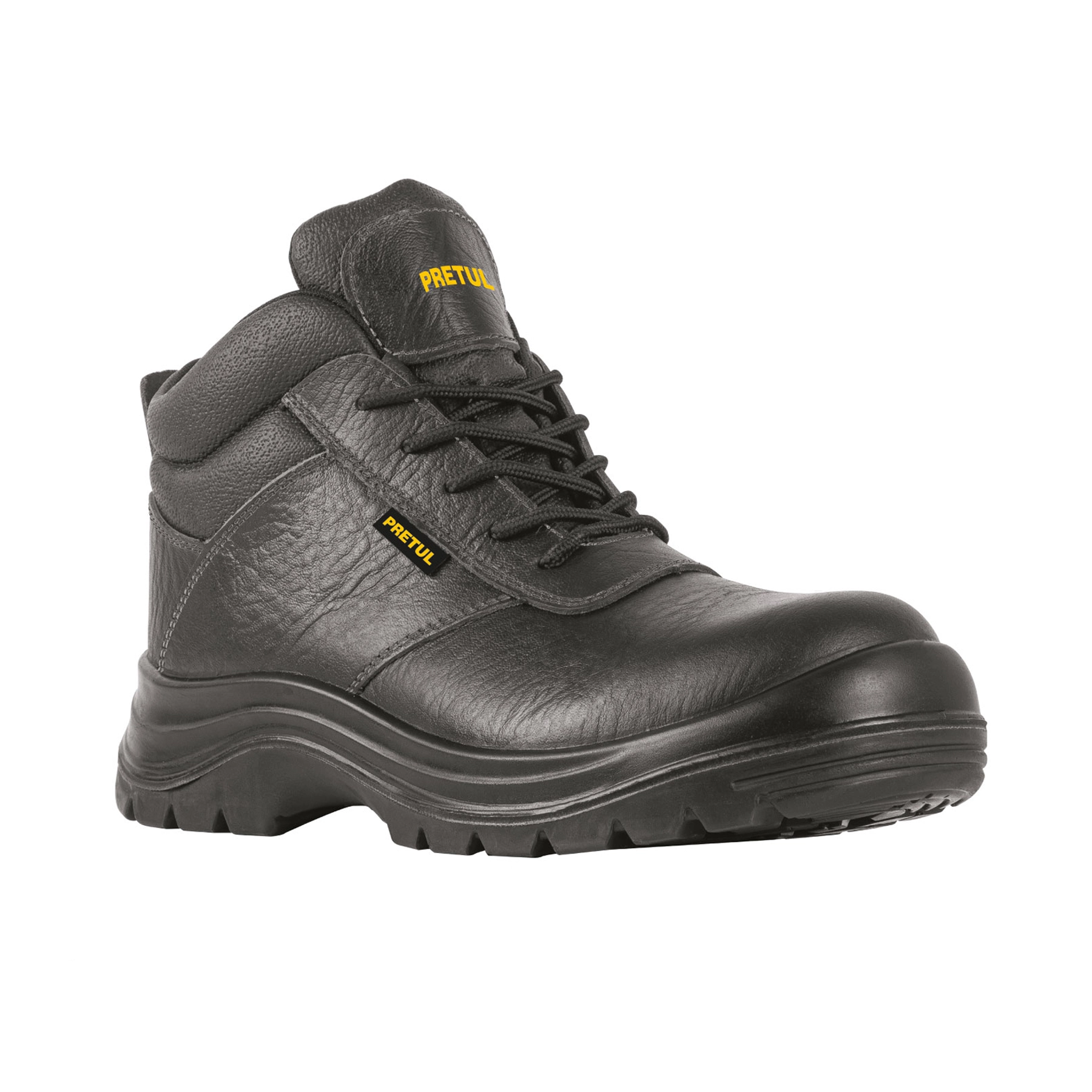 Bota de seguridad negra, #29, casquillo de composite, PRETUL