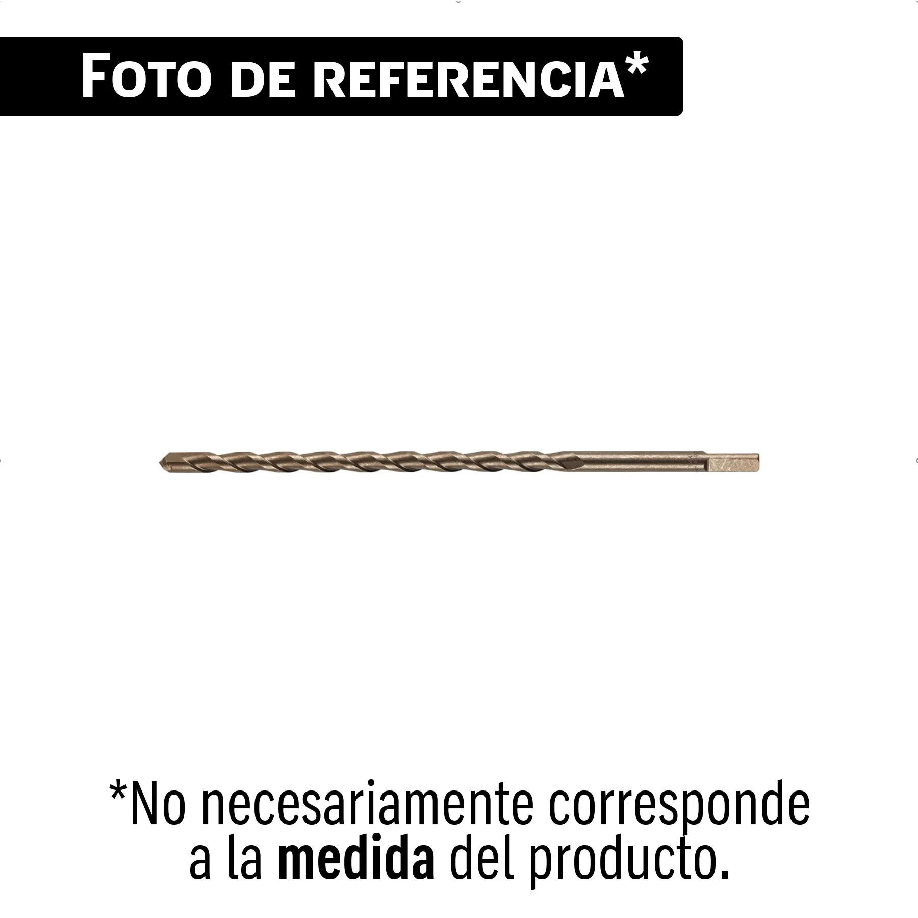 Broca para concreto de 1/2 x 12' en blíster, TRUPER