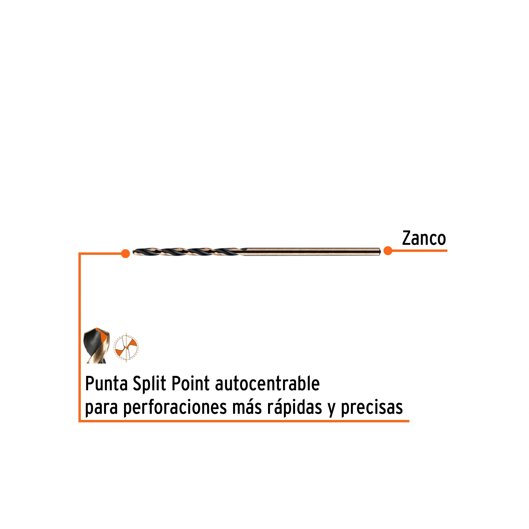 Broca HSS 1/16' Trugold para metal, TRUPER EXPERT