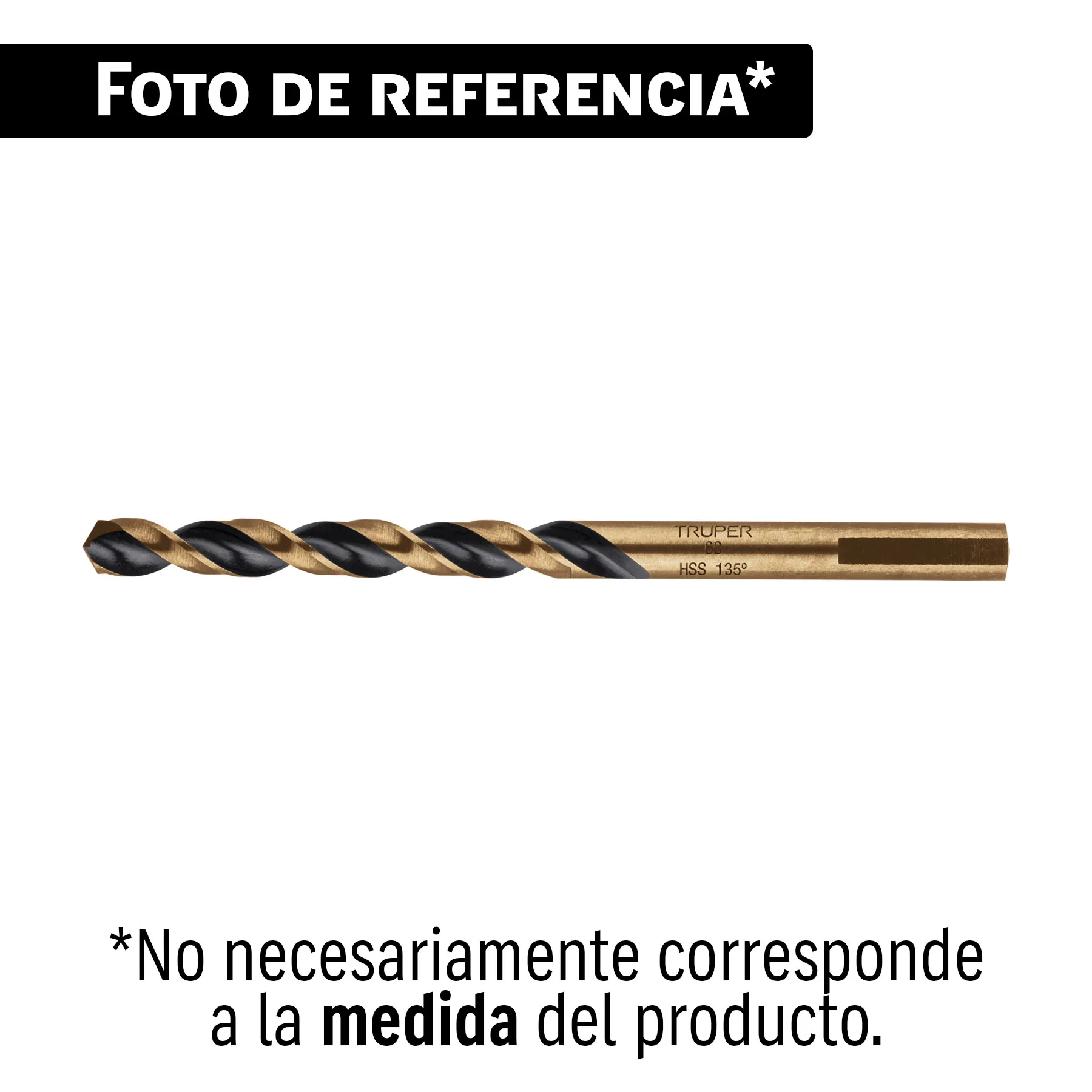 Broca HSS 1' Trugold para metal en blíster, EXPERT