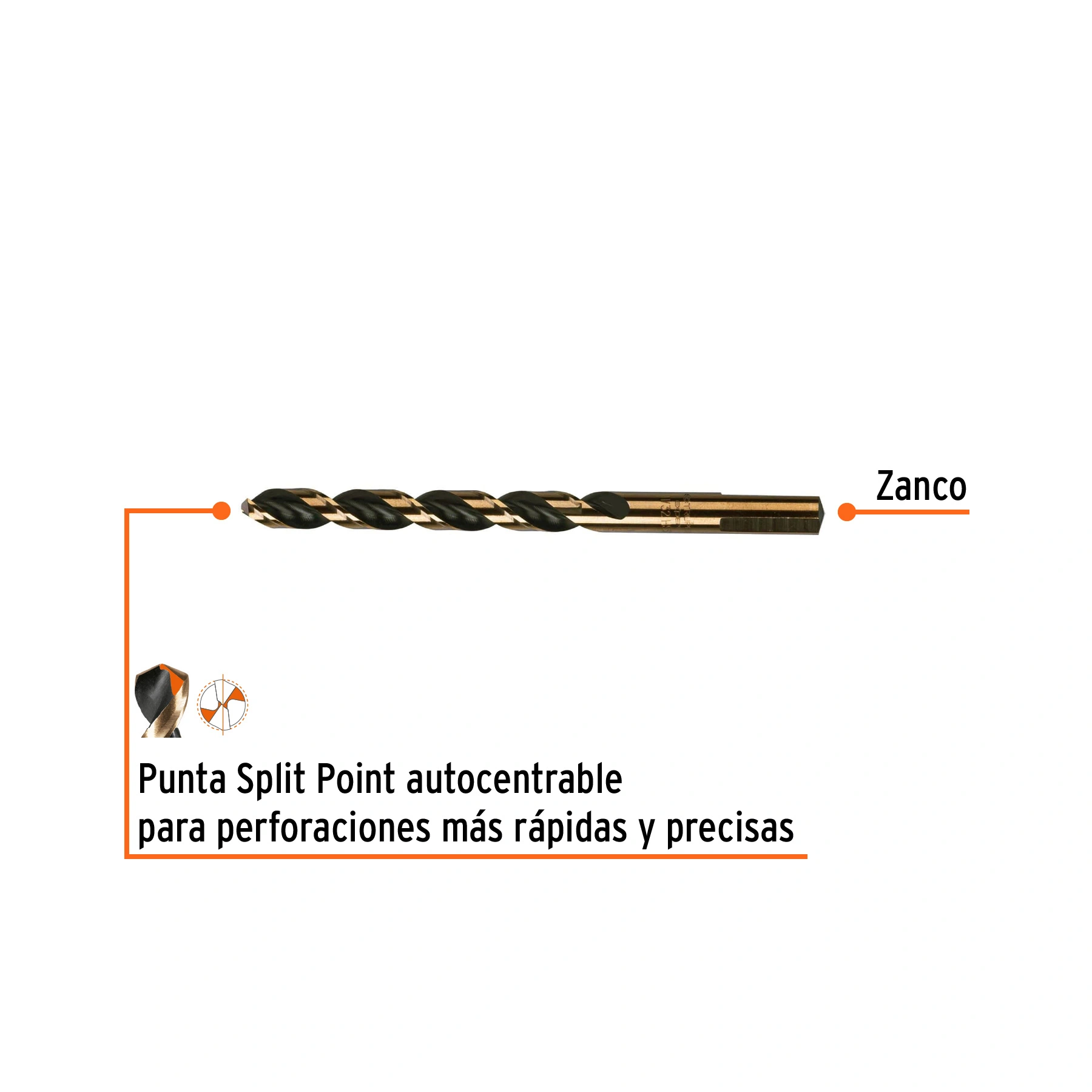 Broca HSS 11/32' Trugold para metal, TRUPER EXPERT