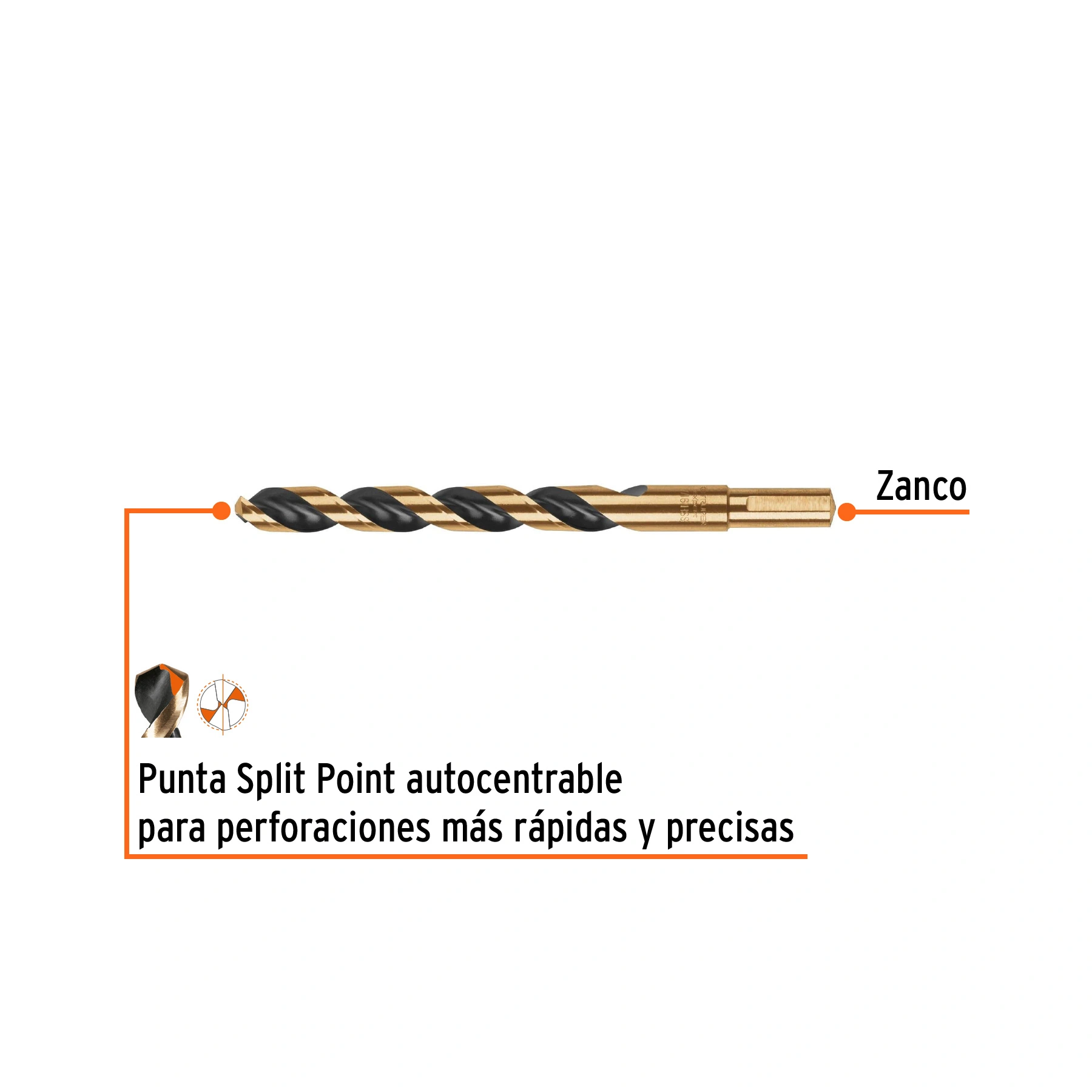 Broca HSS 7/16' Trugold para metal, TRUPER EXPERT