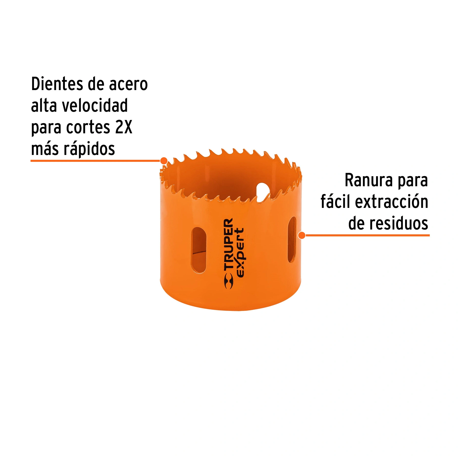Brocasierra bimetálica 2-3/8', TRUPER EXPERT