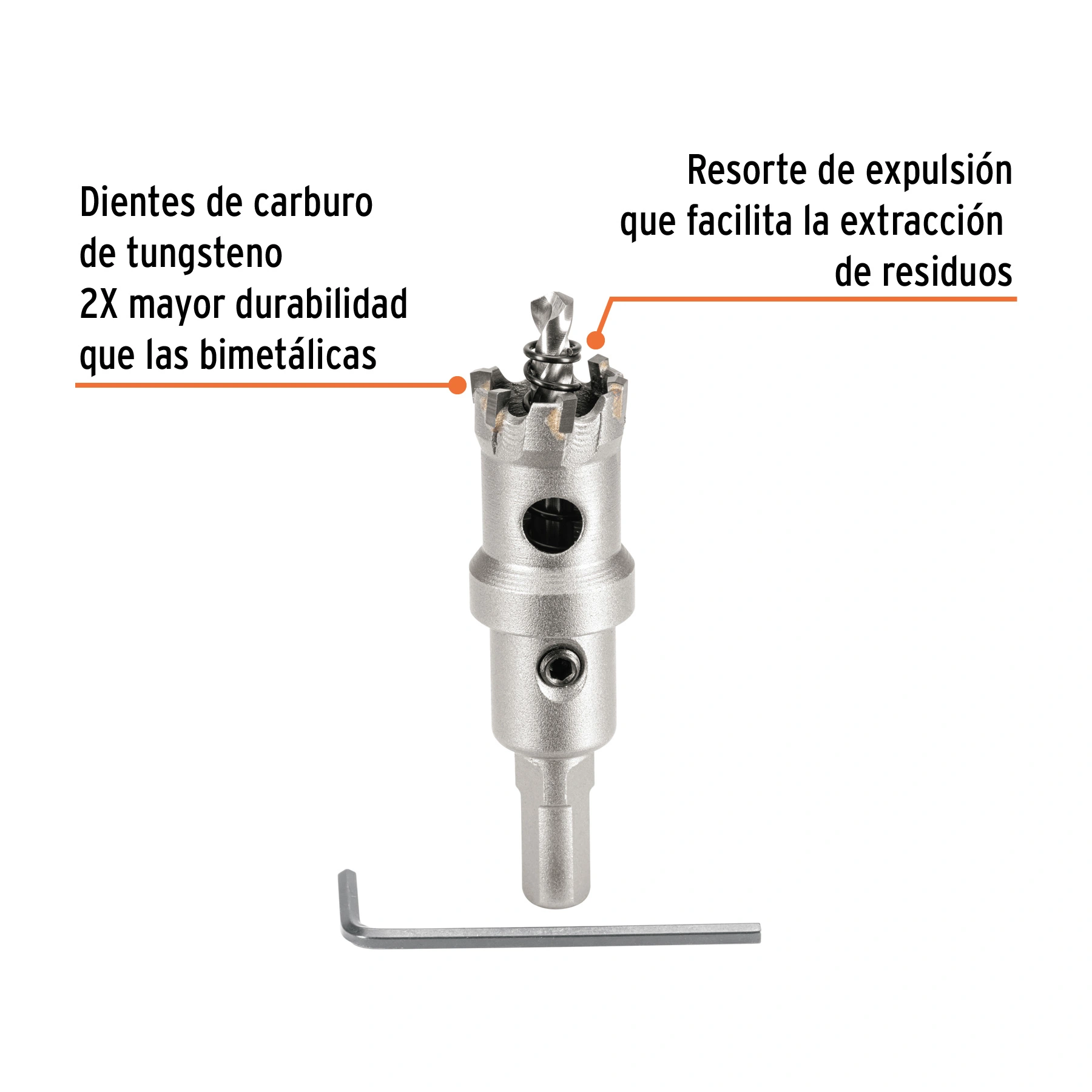 Brocasierra de carburo de tungsteno, 7/8', TRUPER