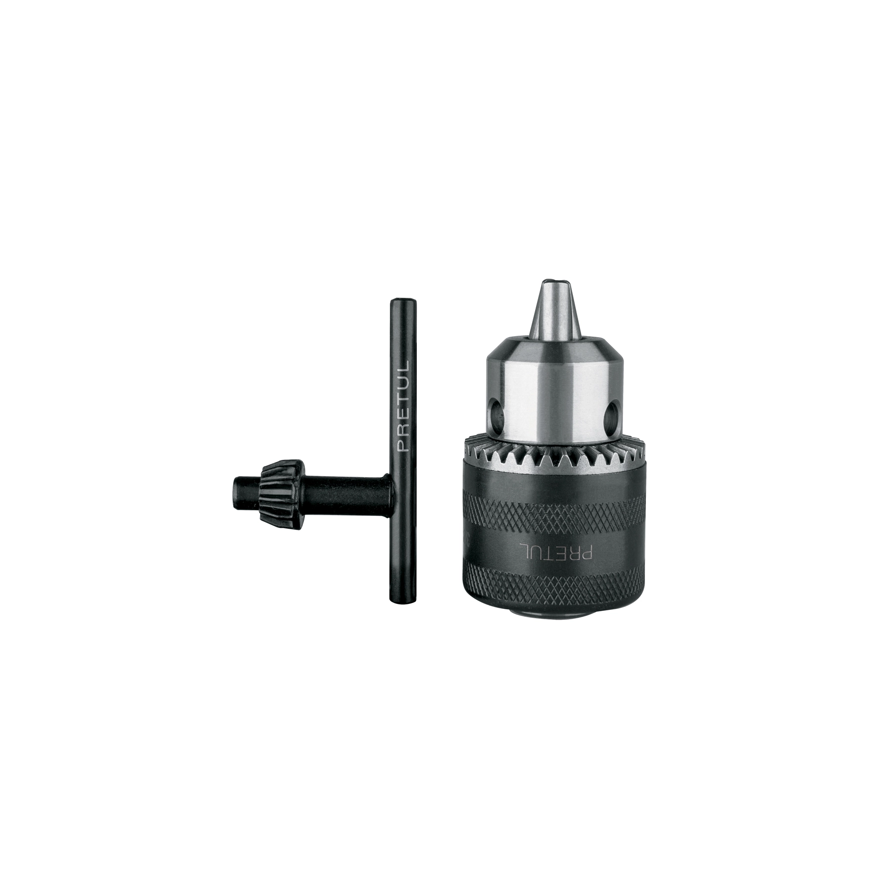 Broquero 3/8' con llave, cuerpo moleteado, PRETUL