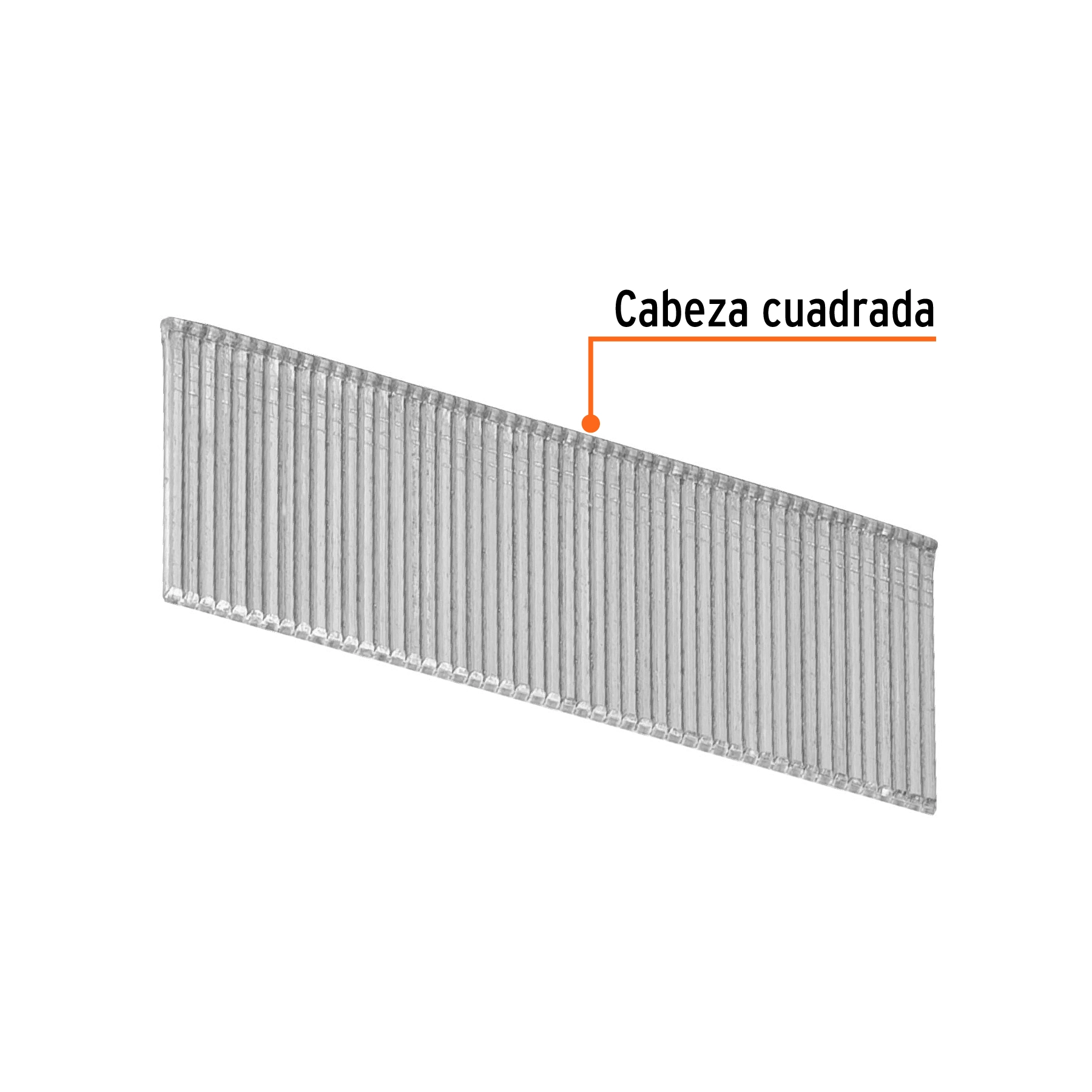 Caja con 2500 clavos calibre 16, 25 mm para CLNE-16, TRUPER