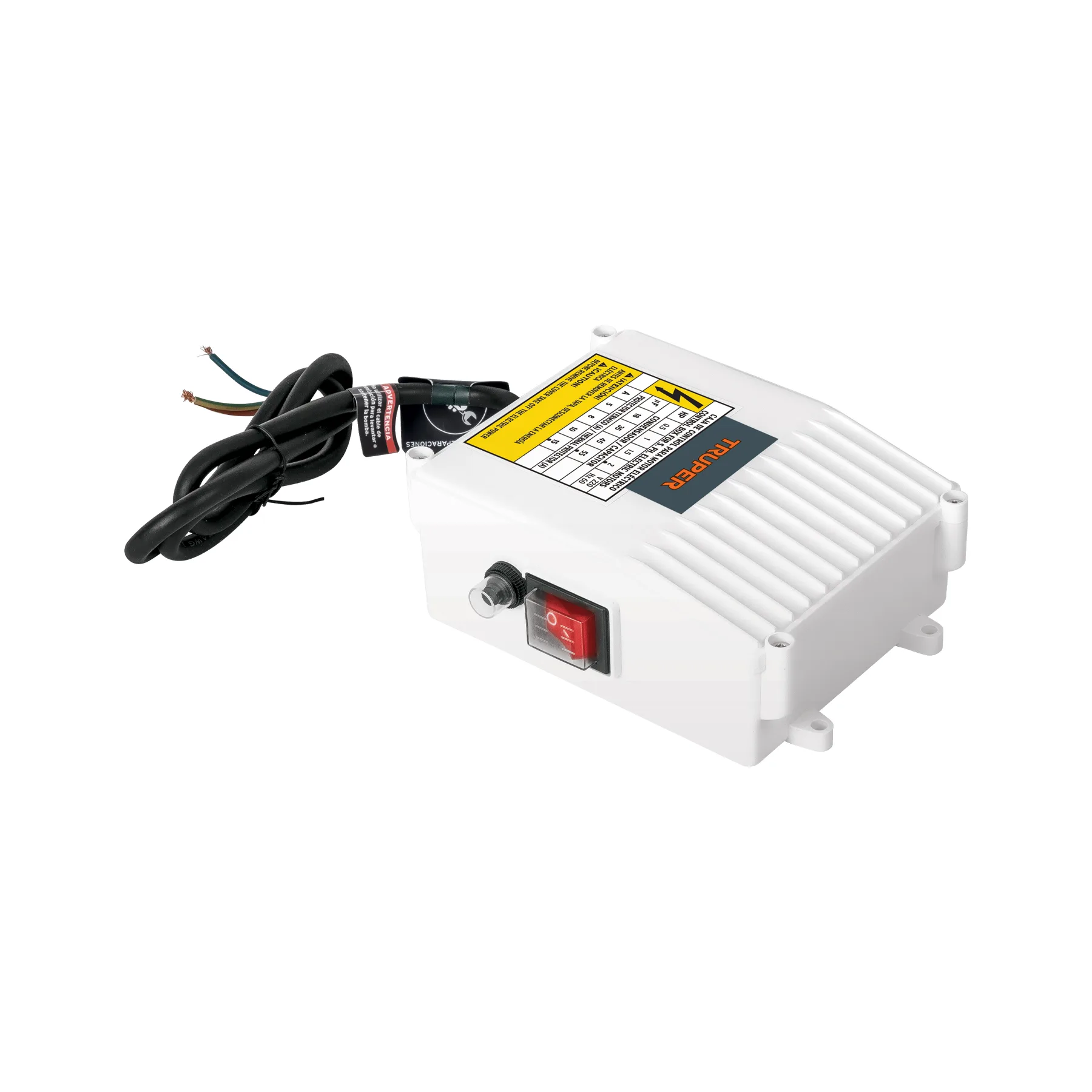 Caja de control para bomba tipo bala 2 HP, 220V, TRUPER